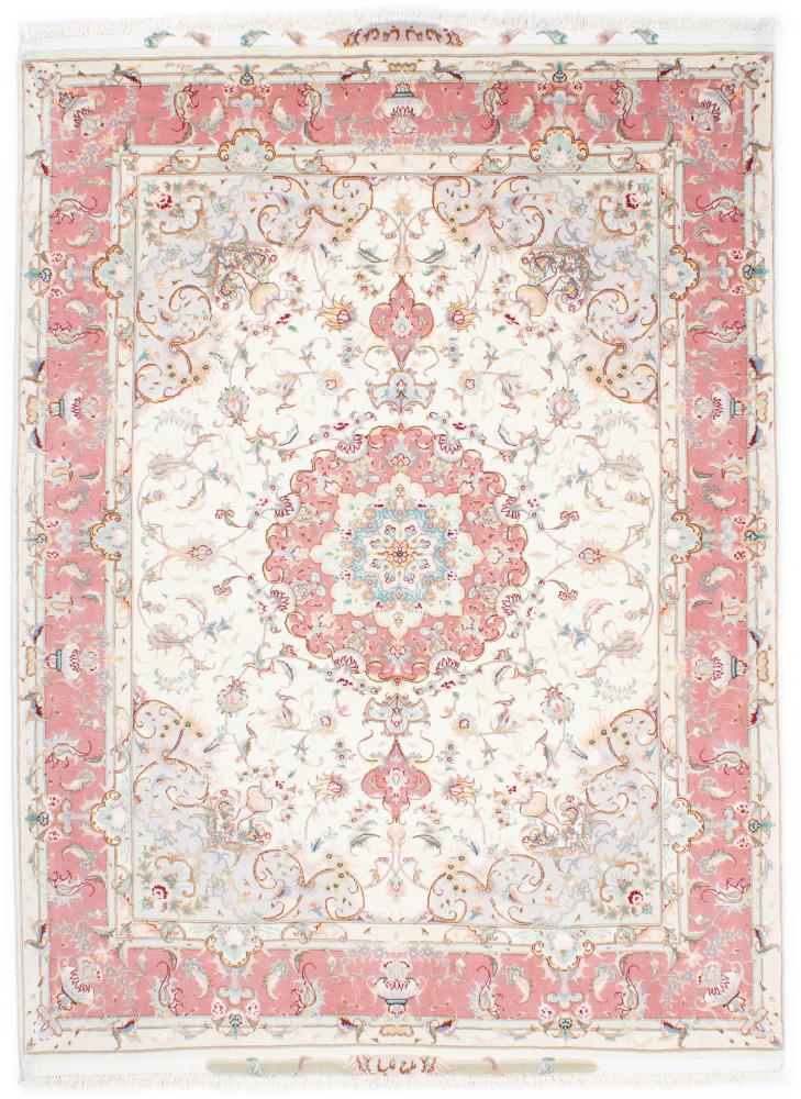 Tapete persa Tabriz 50Raj Fio de Seda 208x149 208x149, Tapete persa Atado à mão