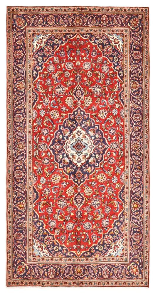 Persian Rug Keshan 9'6"x4'10" 9'6"x4'10", Persian Rug Knotted by hand