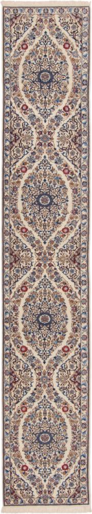 Persisk tæppe Nain 6La 286x51 286x51, Persisk tæppe Knyttet i hånden