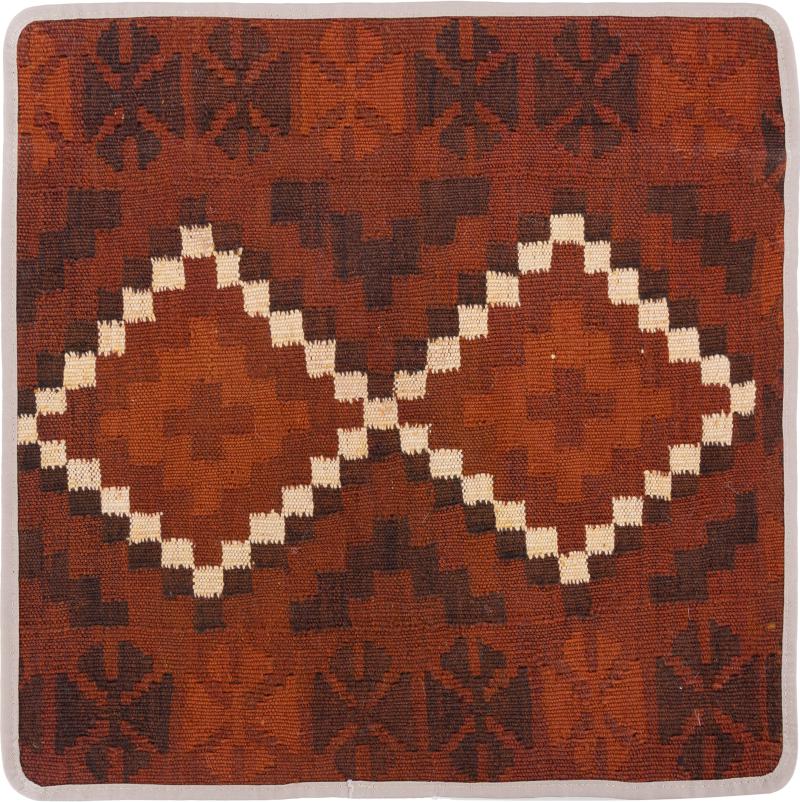 Afghan rug Kilim Afghan Cushion Cover 50x50 50x50, Persian Rug Knotted by hand