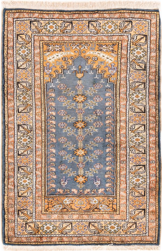  Turkey di Seta 91x61 91x61, Tappeto persiano Annodato a mano