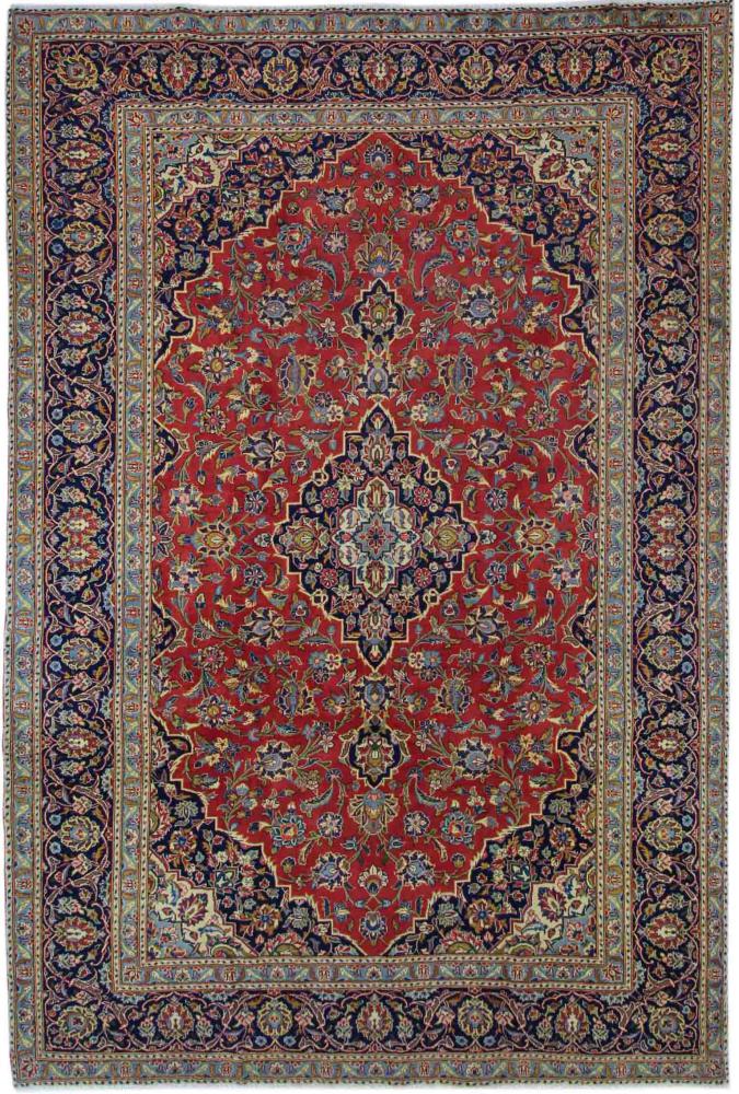 Tapis persan Kashan 347x244 347x244, Tapis persan Noué à la main