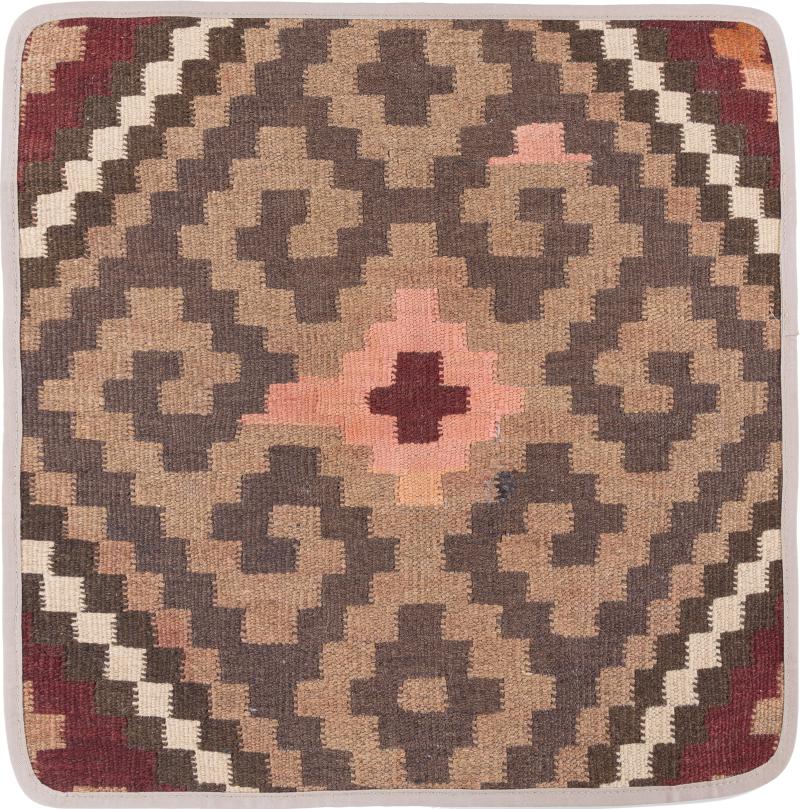 Afghan rug Kilim Afghan Cushion Cover 50x50 50x50, Persian Rug Knotted by hand