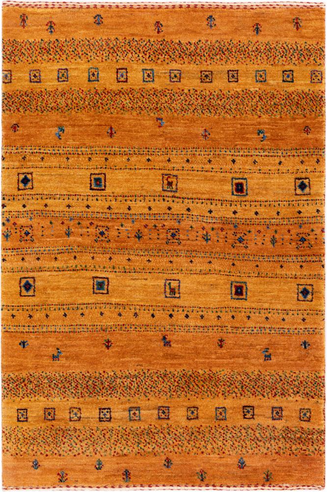 Tapete persa Persa Gabbeh Loribaft Essence 91x62 91x62, Tapete persa Feito à mão