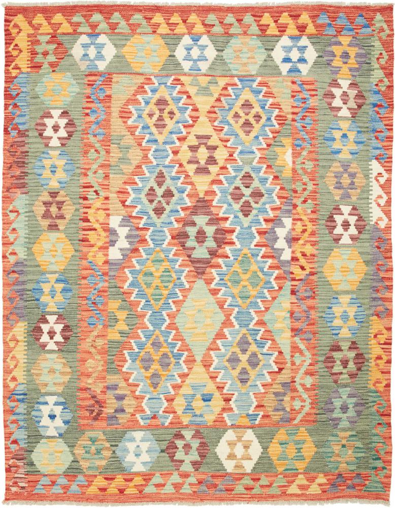 Afghanischer Teppich Kelim Afghan 196x153 196x153, Perserteppich Handgewebt