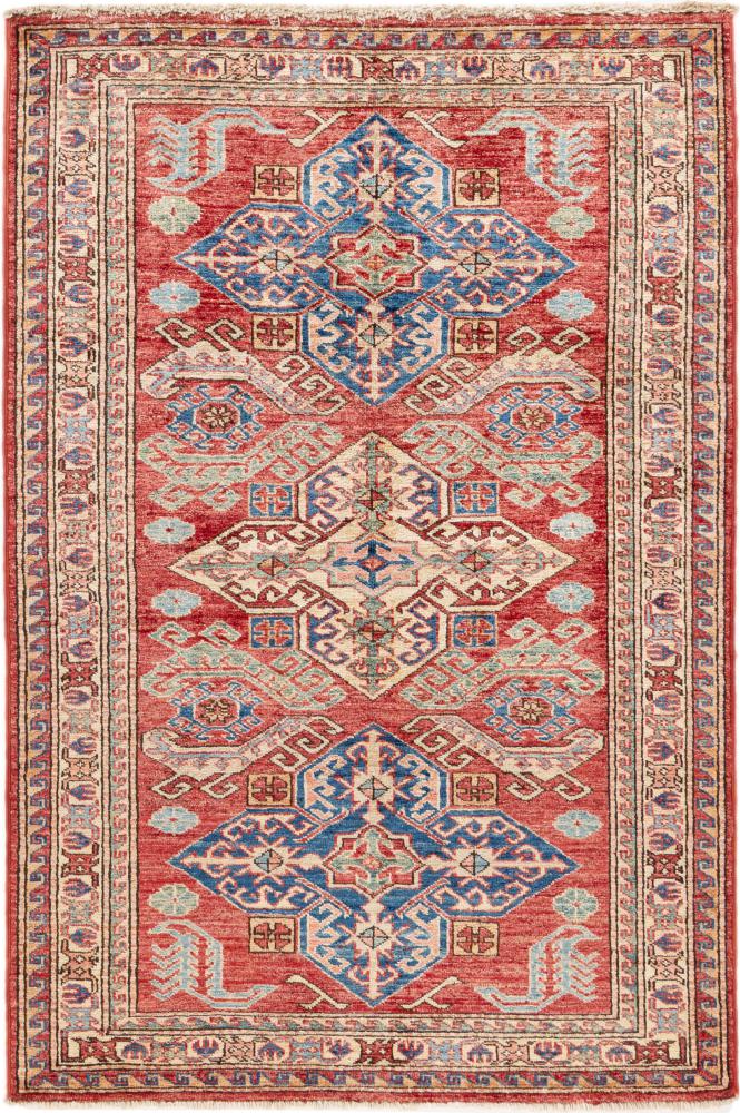 Tapis afghan Super Kazak 144x96 144x96, Tapis persan Noué à la main