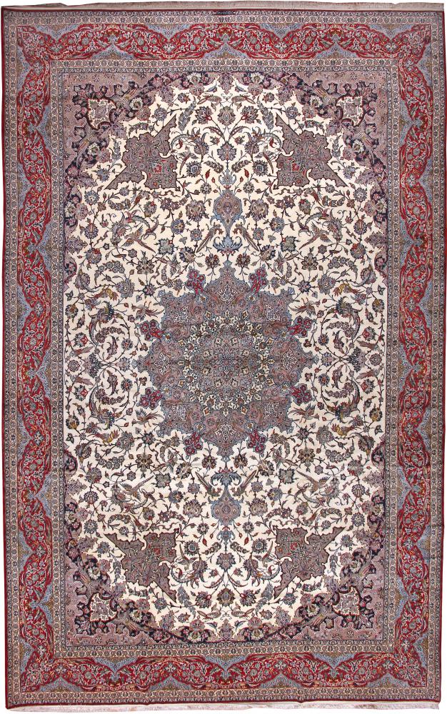 Persian Rug Isfahan Logmani Silk Warp 642x409 642x409, Persian Rug Knotted by hand