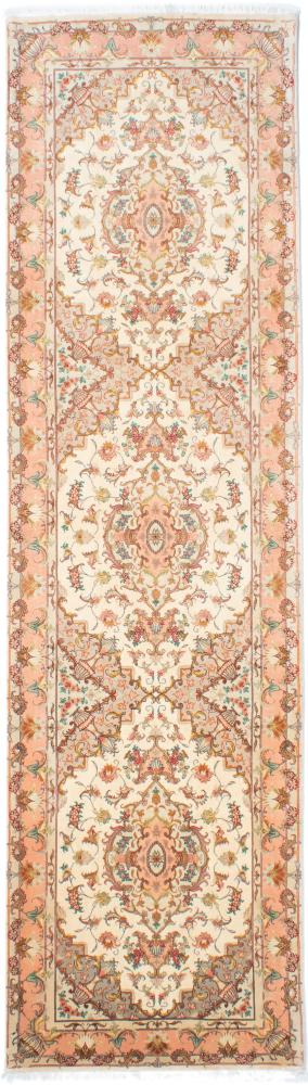 Persian Rug Tabriz 50Raj 10'4"x2'11" 10'4"x2'11", Persian Rug Knotted by hand