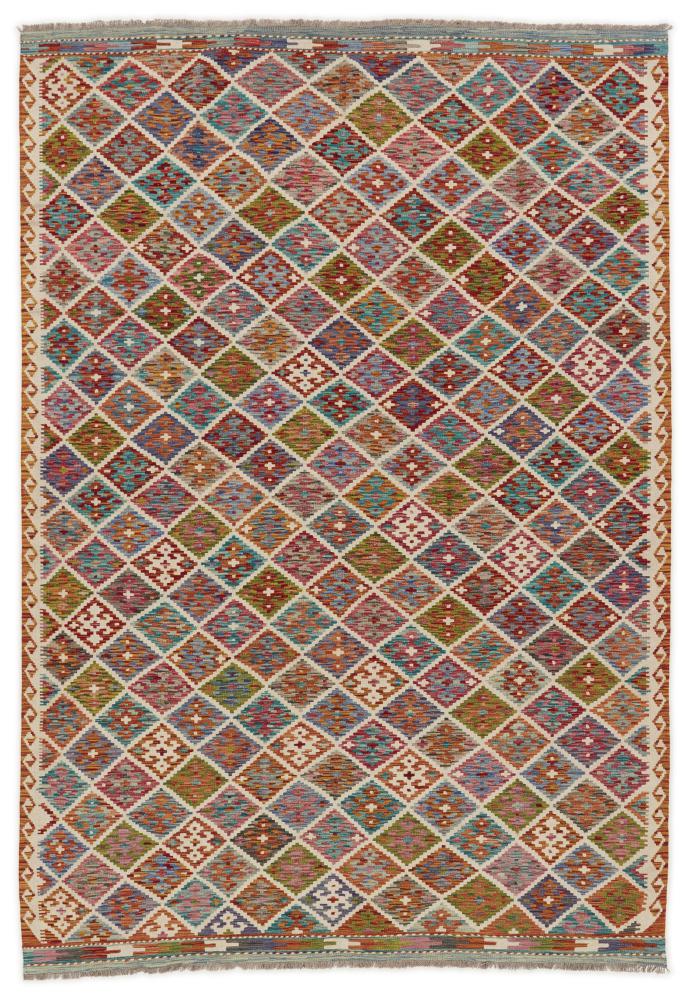 Afghan rug Kilim Afghan 9'9"x6'9" 9'9"x6'9", Persian Rug Woven by hand