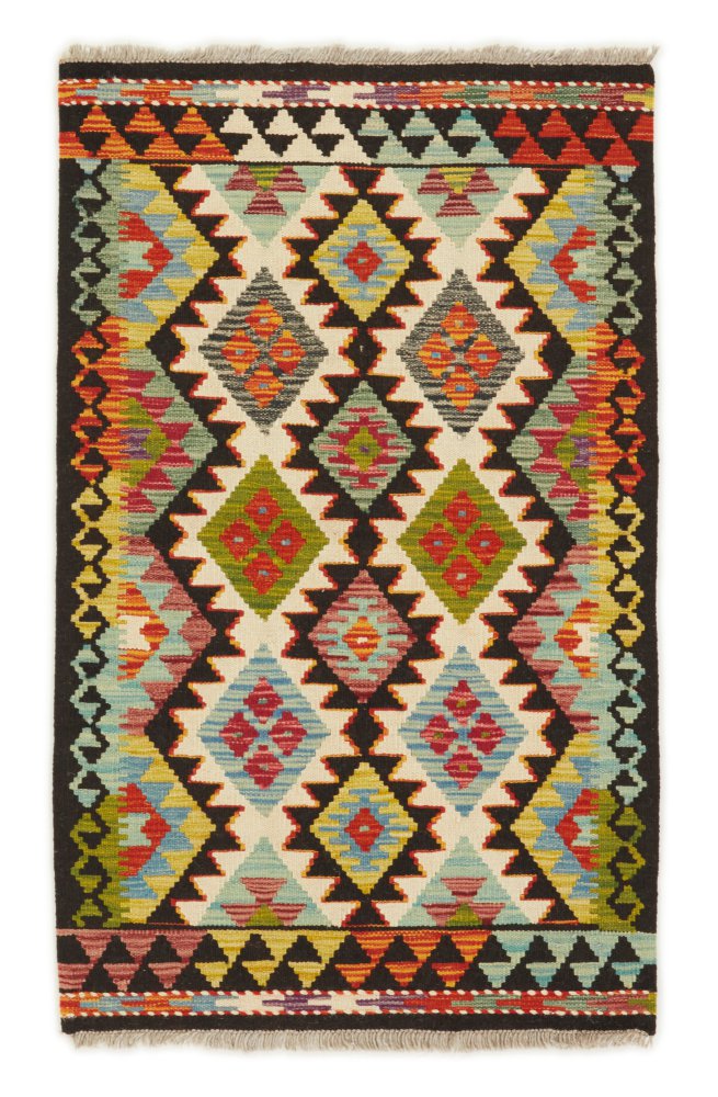 Alfombra afgana Kilim Afghan 127x77 127x77, Alfombra persa Tejido a mano