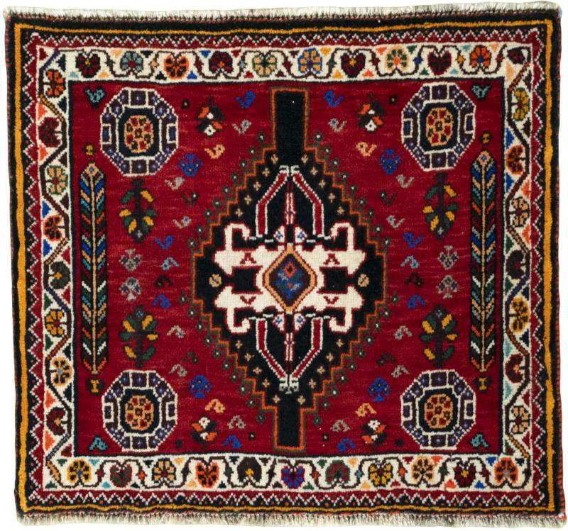Tapis persan Shiraz 56x65 56x65, Tapis persan Noué à la main