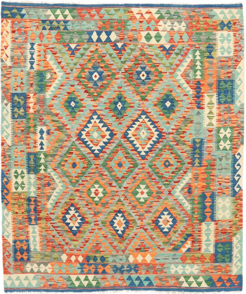 Afgán szőnyeg Kilim Afgán Heritage 6'4"x5'5" 6'4"x5'5", Perzsa szőnyeg szőttesek