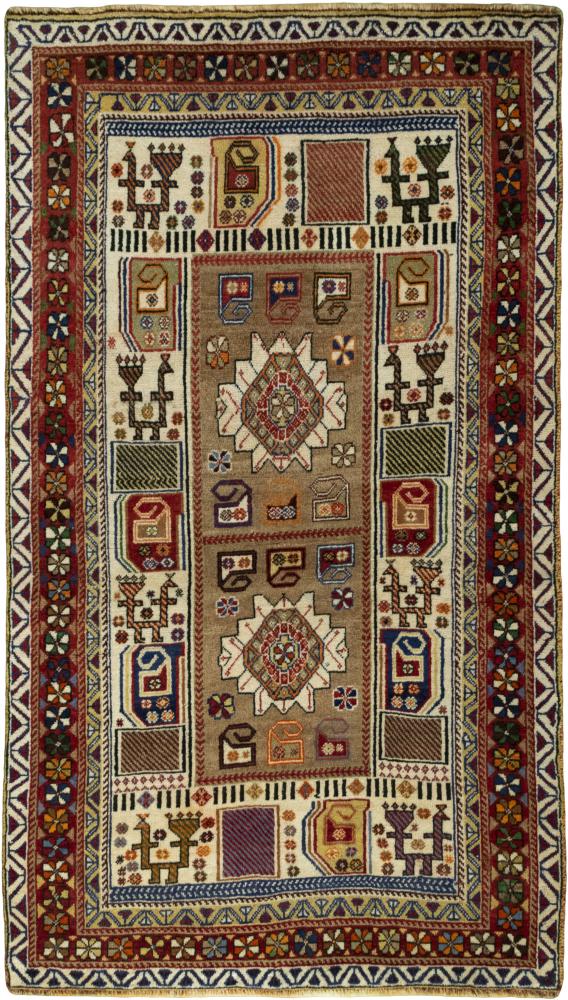 Persian Rug Persian Gabbeh Ghashghai 186x105 186x105, Persian Rug Knotted by hand