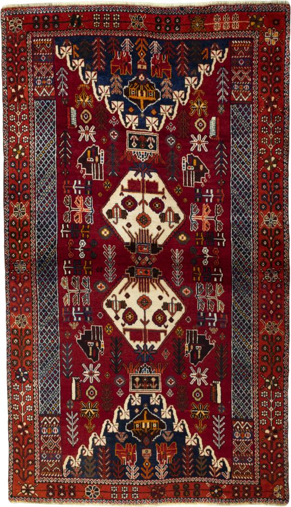 Persian Rug Shiraz 6'4"x3'8" 6'4"x3'8", Persian Rug Knotted by hand