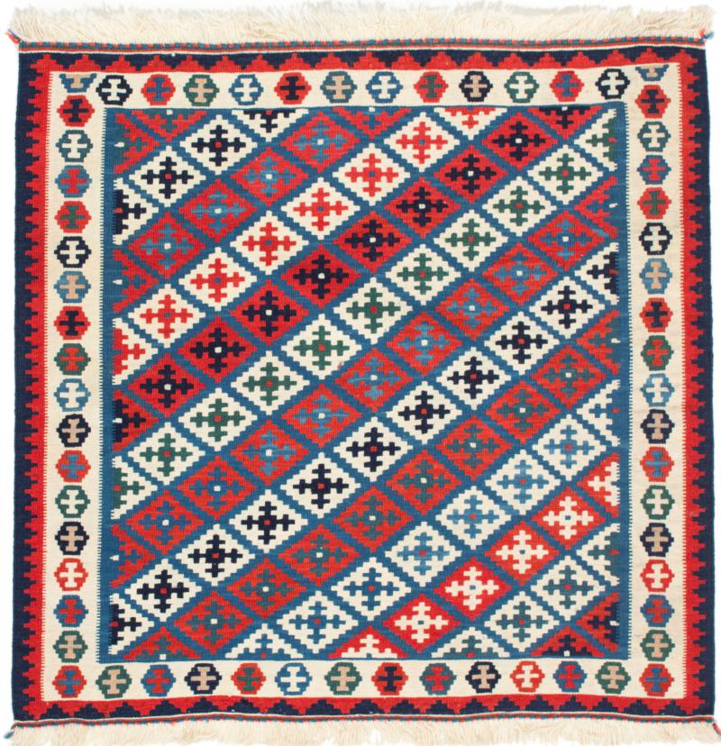 Tapete persa Kilim Fars 104x104 104x104, Tapete persa Tecido à mão