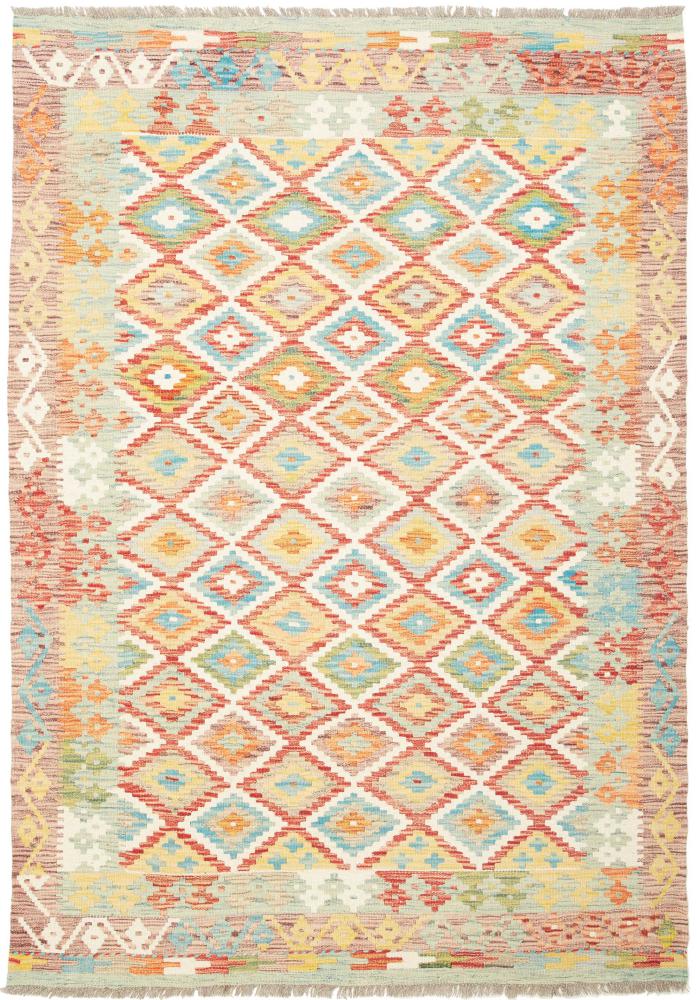 Afghanischer Teppich Kelim  Afghan 185x129 185x129, Perserteppich Handgewebt