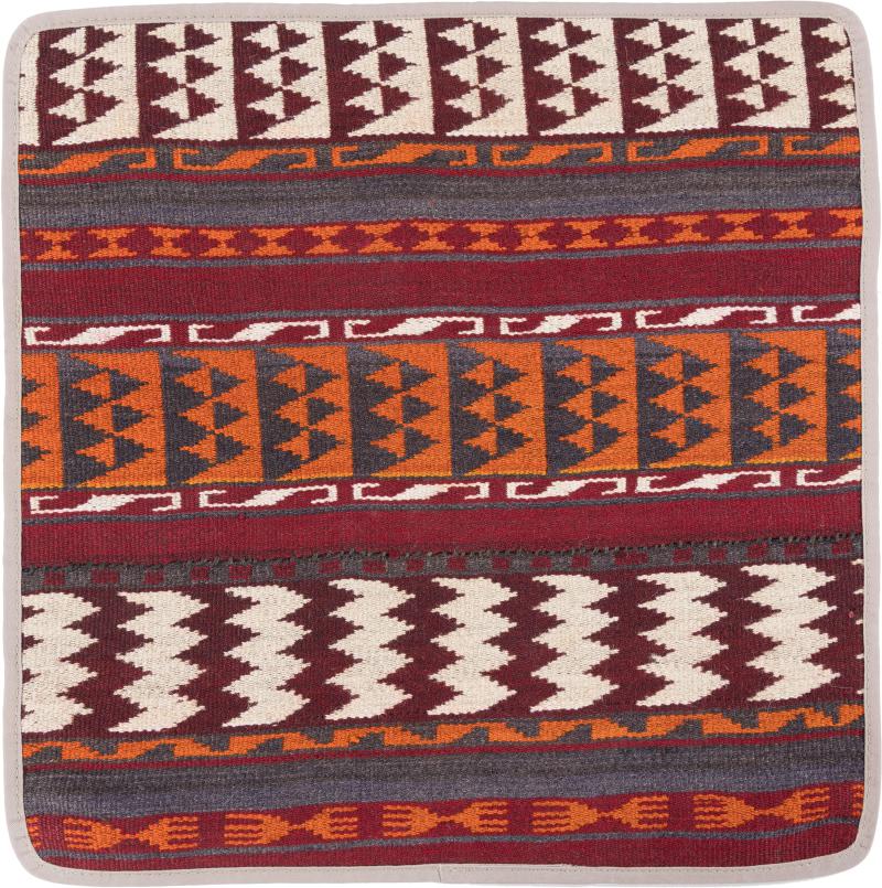 Afghan rug Kilim Afghan Cushion Cover 50x50 50x50, Persian Rug Knotted by hand
