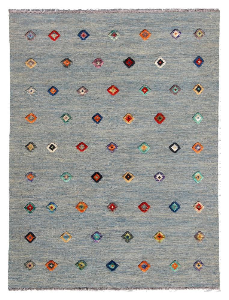 Alfombra afgana Kilim Afghan Nimbaft Edition 195x151 195x151, Alfombra persa Tejido a mano