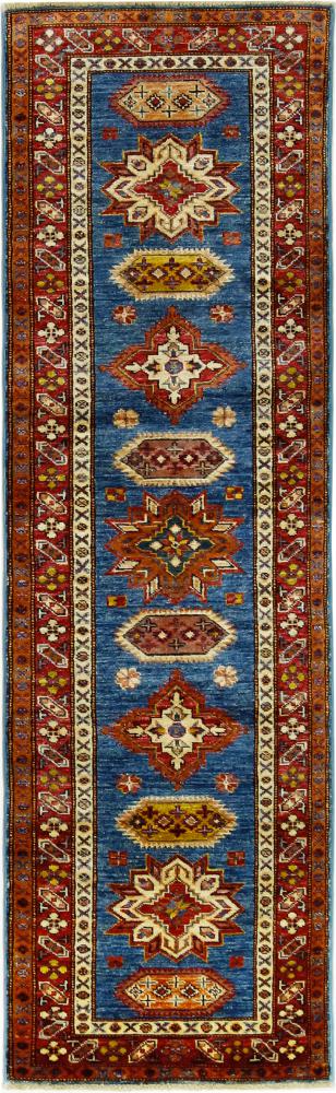 Afghan rug Super Kazak 207x58 207x58, Persian Rug Knotted by hand