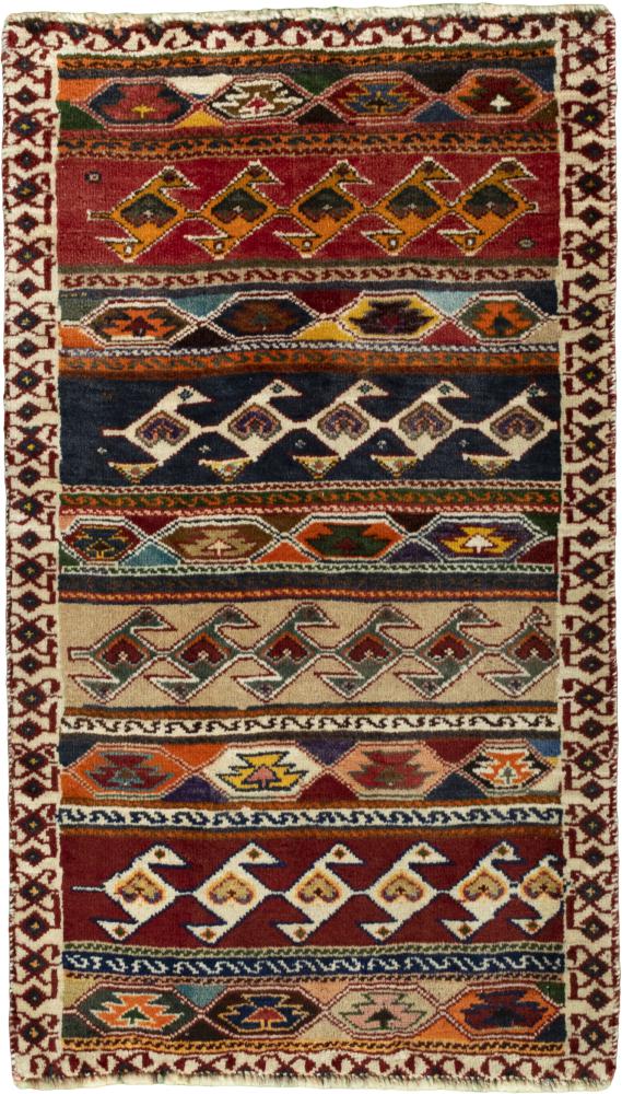 Persialainen matto Persia Gabbeh Ghashghai 96x56 96x56, Persialainen matto Solmittu käsin