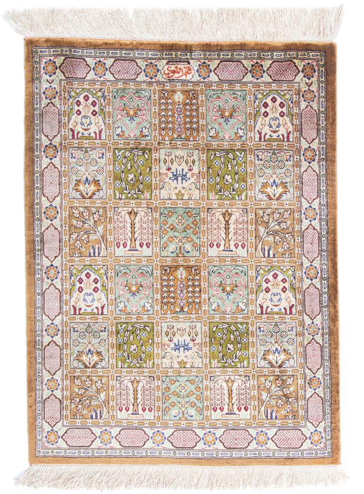 Perzsa szőnyeg Ghom Selyem 74x55 74x55, Perzsa szőnyeg Kézzel csomózva