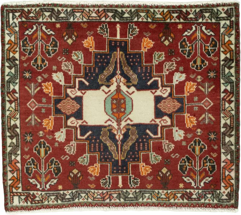 Tapis persan Shiraz 53x63 53x63, Tapis persan Noué à la main