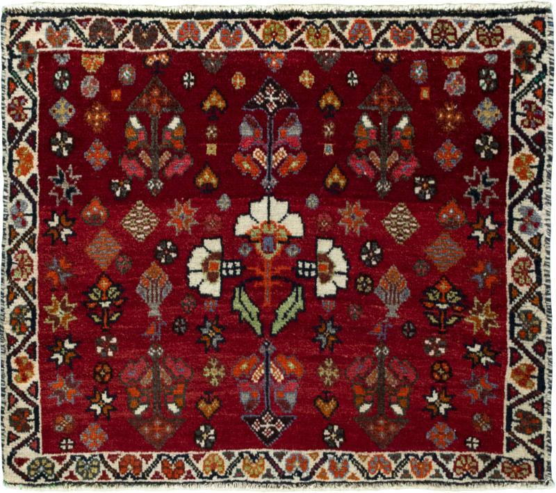 Tapis persan Shiraz 61x71 61x71, Tapis persan Noué à la main