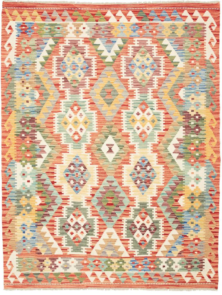 Afghanischer Teppich Kelim Afghan 198x158 198x158, Perserteppich Handgewebt