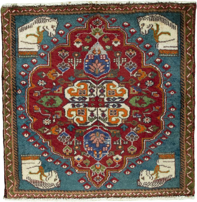 Persian Rug Shiraz 63x63 63x63, Persian Rug Knotted by hand