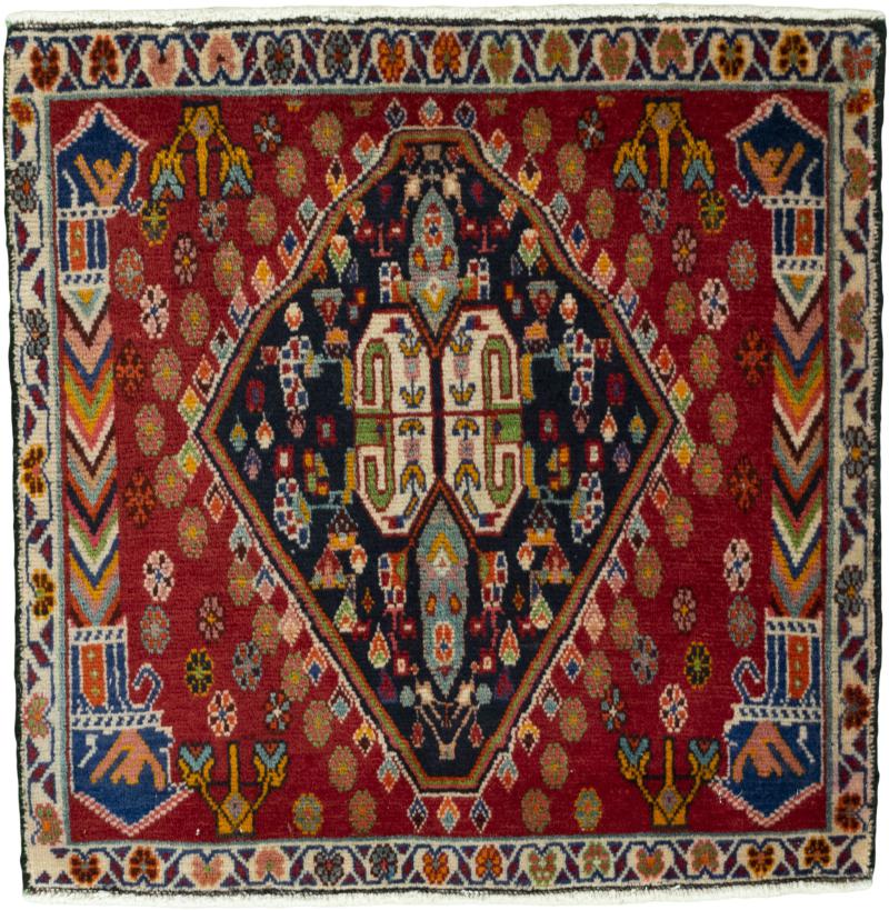 Persian Rug Shiraz 65x67 65x67, Persian Rug Knotted by hand
