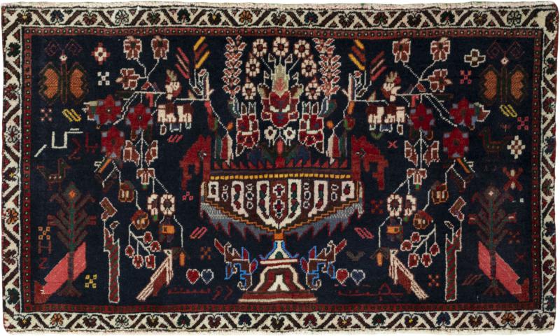 Perzisch tapijt Shiraz 52x91 52x91, Perzisch tapijt Handgeknoopte