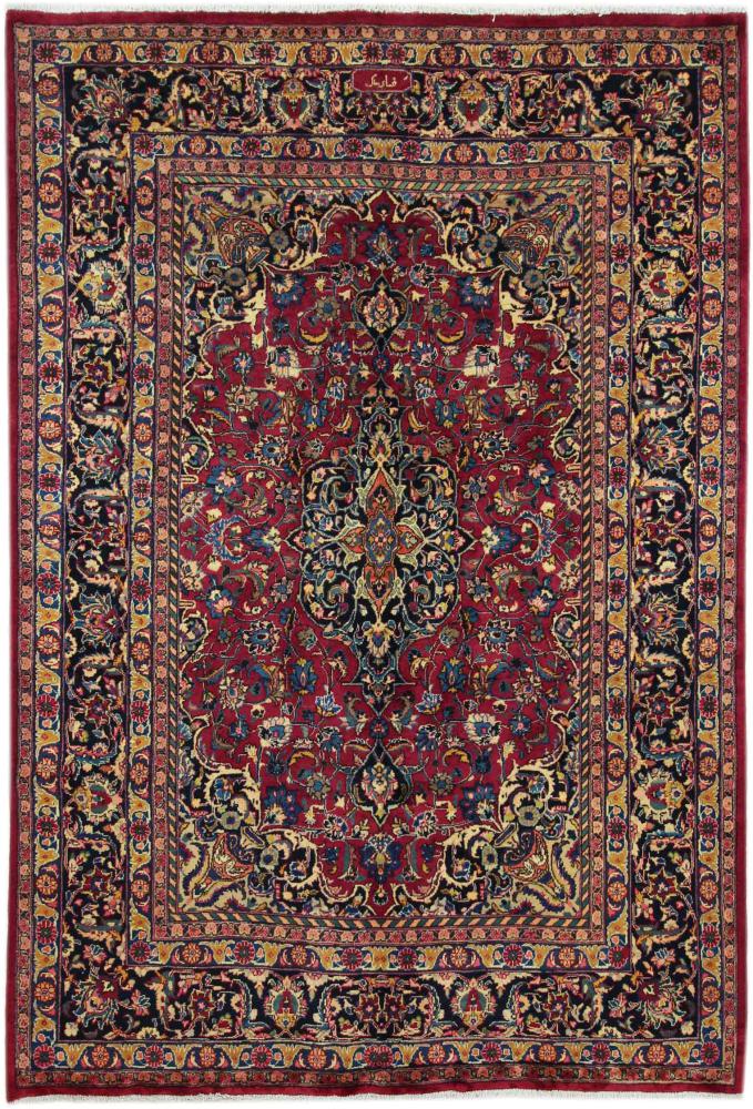 Persisk tæppe Mashhad 282x195 282x195, Persisk tæppe Knyttet i hånden