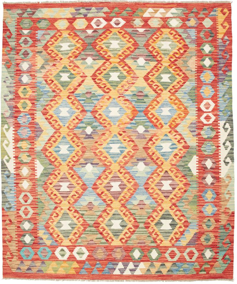 Afghan rug Kilim Afghan 190x161 190x161, Persian Rug Woven by hand