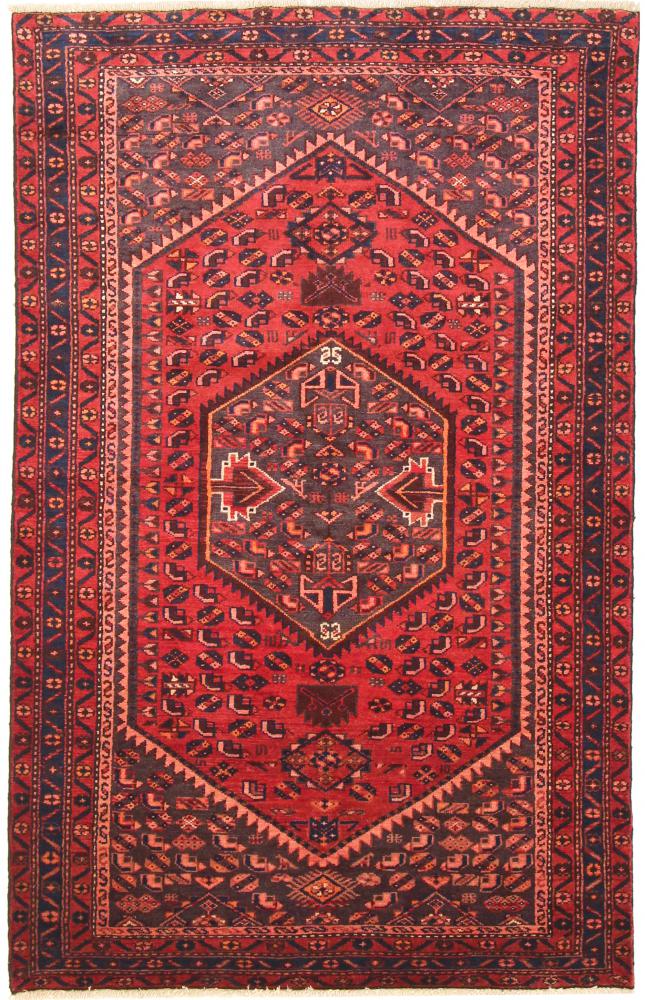 Persisk tæppe Zanjan 199x127 199x127, Persisk tæppe Knyttet i hånden