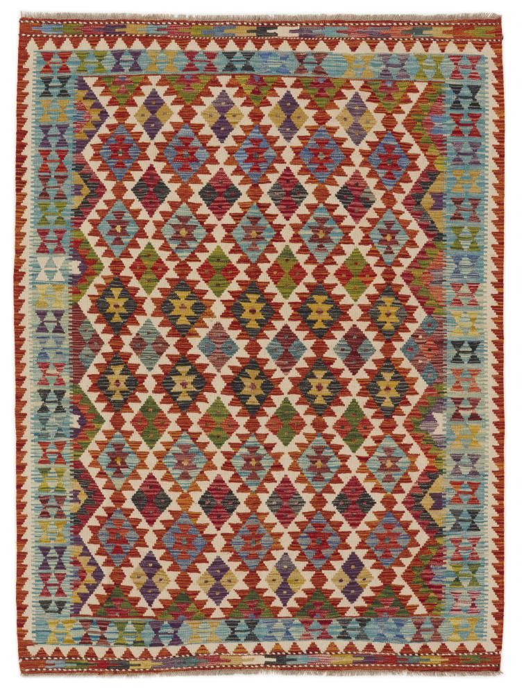 Pakistaans tapijt Kilim Afghan 206x155 206x155, Perzisch tapijt Handgeweven