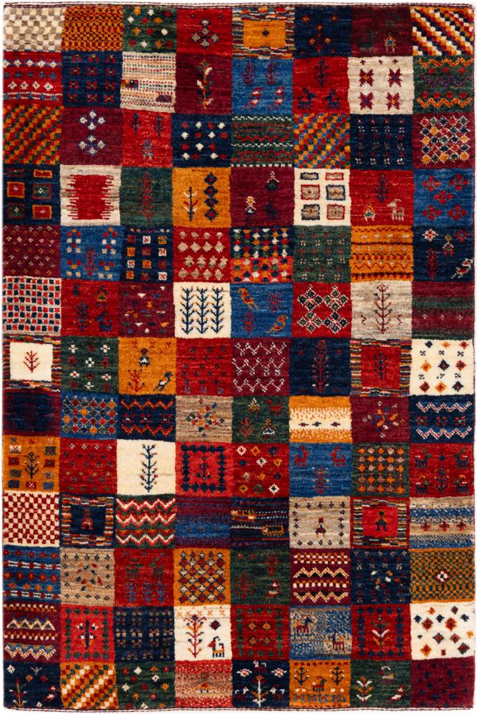 Persian rug Perser Gabbeh Loribaft Atelier 4'2"x2'10" 4'2"x2'10", Persian rug Hand-knotted