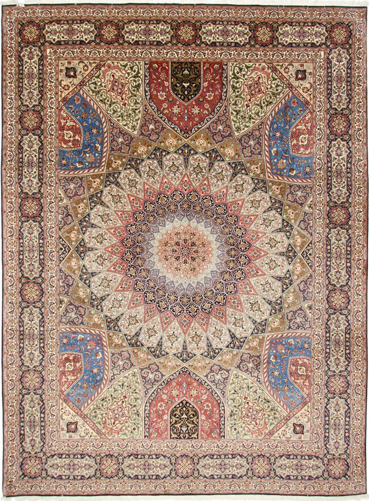 Tapete persa Tabriz 50Raj 412x301 412x301, Tapete persa Atado à mão