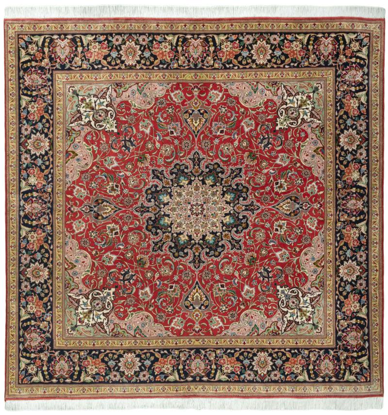 Persian Rug Tabriz 50Raj 204x204 204x204, Persian Rug Knotted by hand
