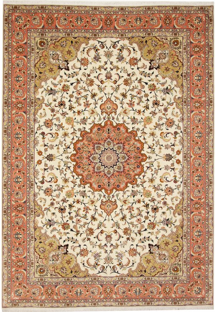 Tapete persa Tabriz Designer 9'7"x6'11" 9'7"x6'11", Tapete persa Atado à mão