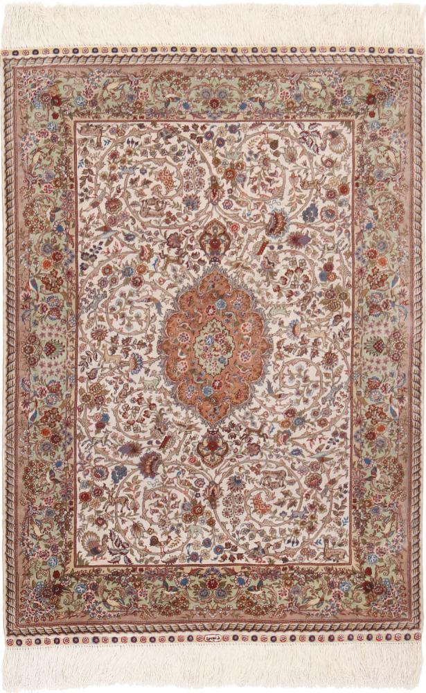 Kínai szőnyeg Hereke Selyem 3'0"x2'1" 3'0"x2'1", Perzsa szőnyeg Kézzel csomózva