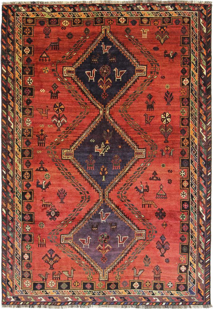 Tapete persa Ghashghai 290x201 290x201, Tapete persa Atado à mão