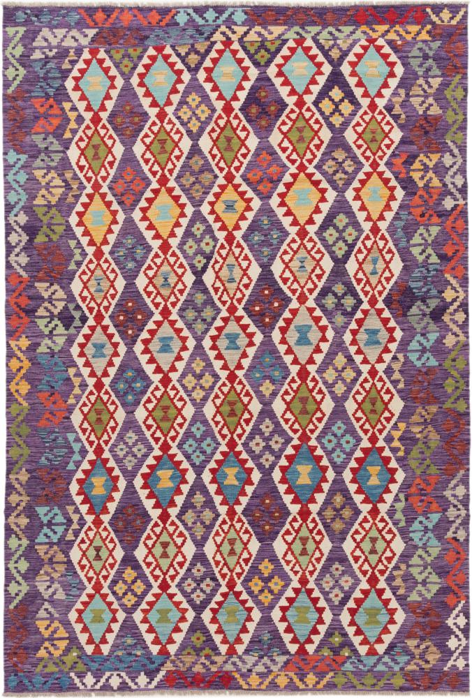 Tapis afghan Kilim Afghan 295x206 295x206, Tapis persan Tissé à la main