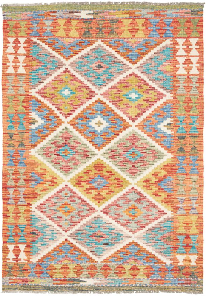 Tapis afghan Kilim Afghan 148x100 148x100, Tapis persan Tissé à la main