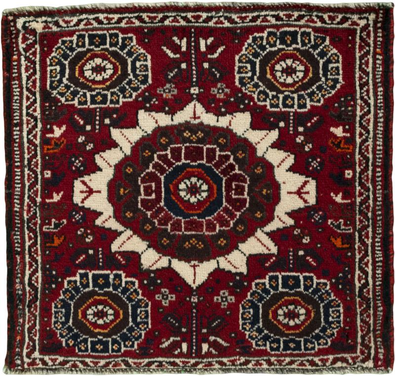 Tapis persan Shiraz 61x58 61x58, Tapis persan Noué à la main