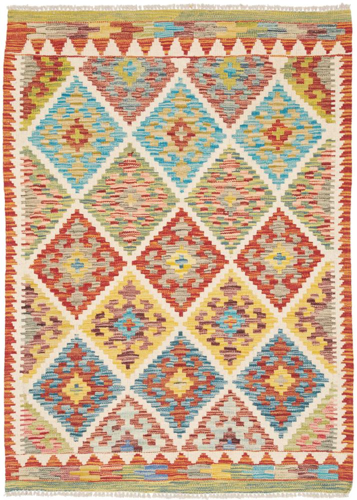 Tapis afghan Kilim Afghan 138x101 138x101, Tapis persan Tissé à la main