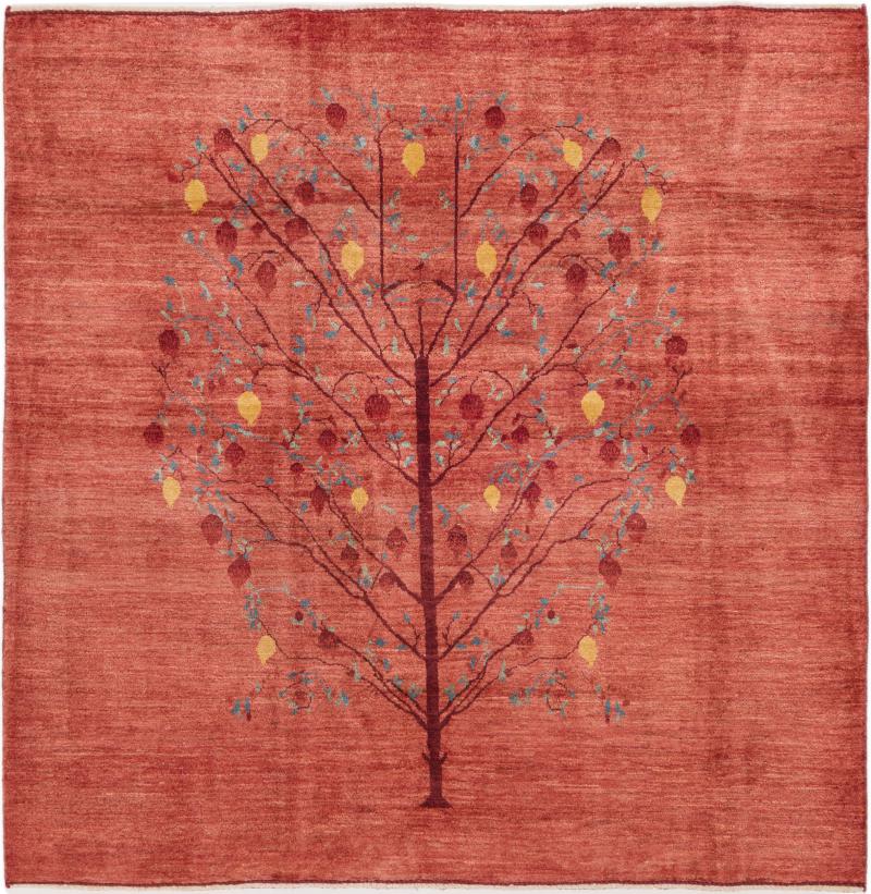 Tapis persan Persan Gabbeh Loribaft Z 153x151 153x151, Tapis persan Noué à la main