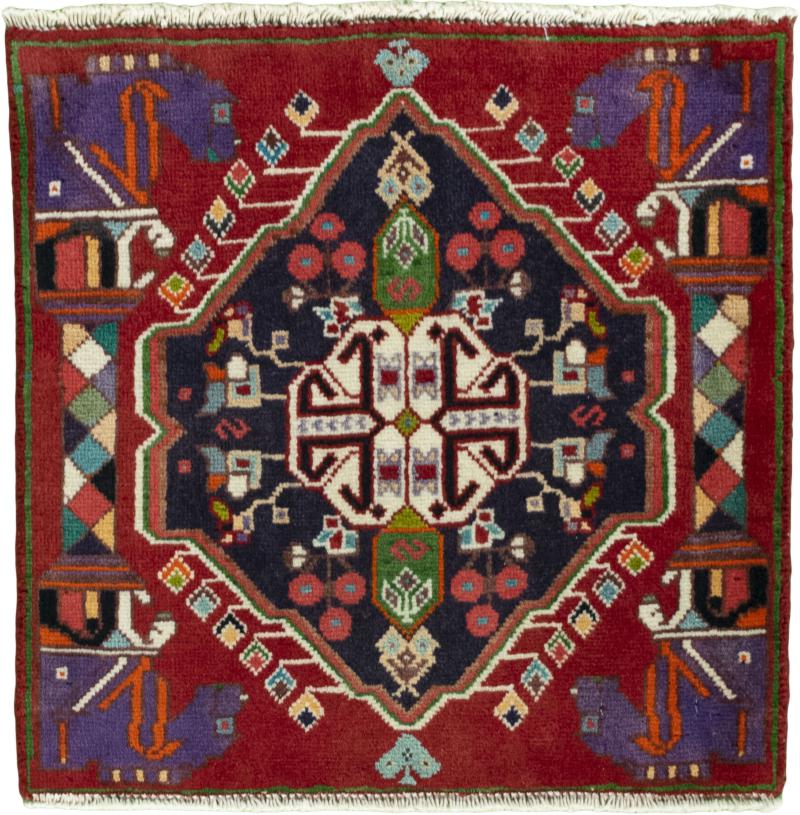 Persian Rug Shiraz 51x50 51x50, Persian Rug Knotted by hand