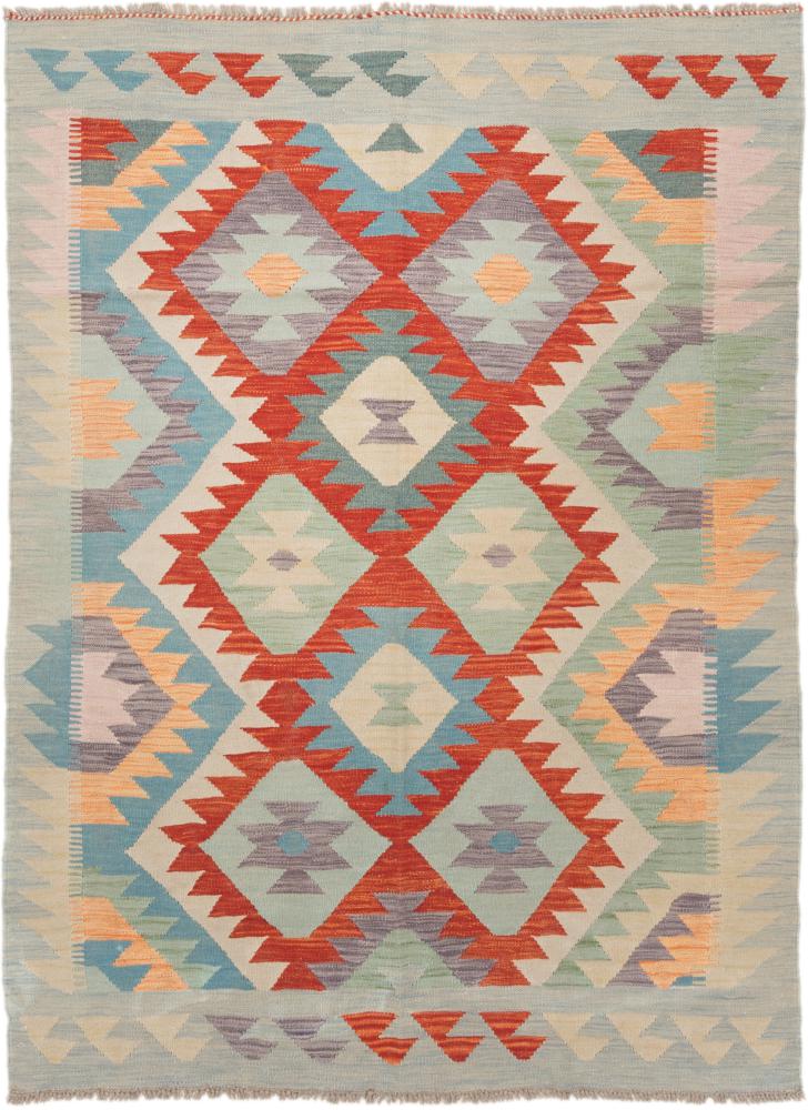 Tapete afegão Kilim Afegão 197x143 197x143, Tapete persa Tecido à mão