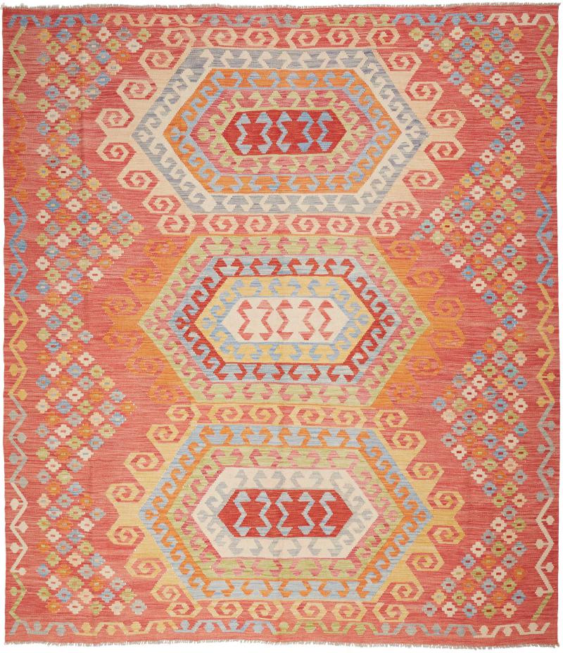 Tapete afegão Kilim Afegão 289x254 289x254, Tapete persa Tecido à mão