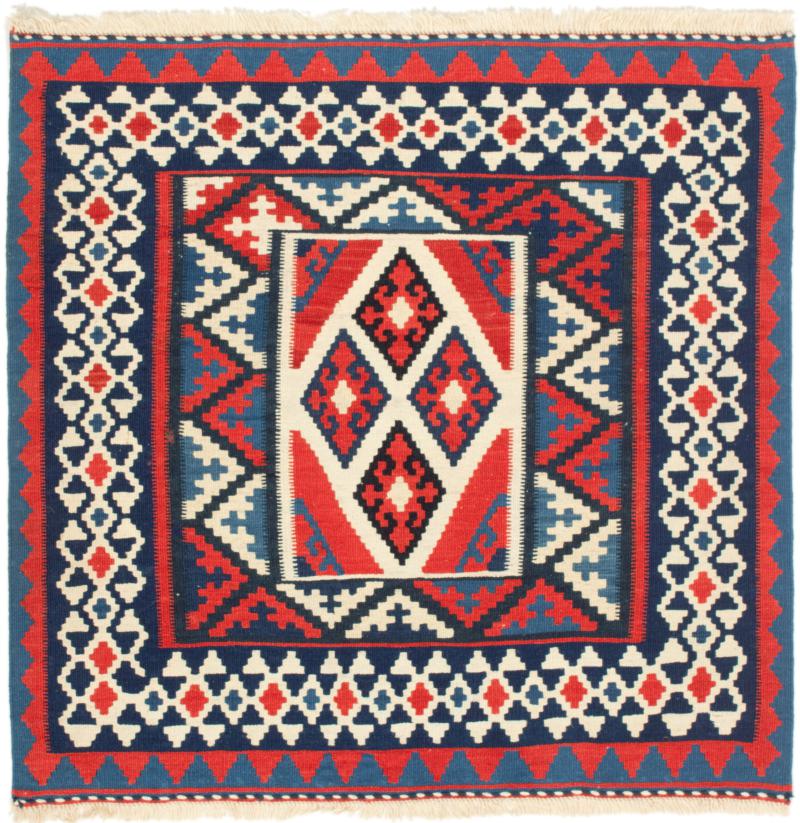 Tapete persa Kilim Fars 101x101 101x101, Tapete persa Tecido à mão